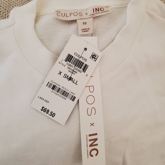 CULPOS x INC Long-Sleeve Knit Mini Dress - Picture 9 of 11